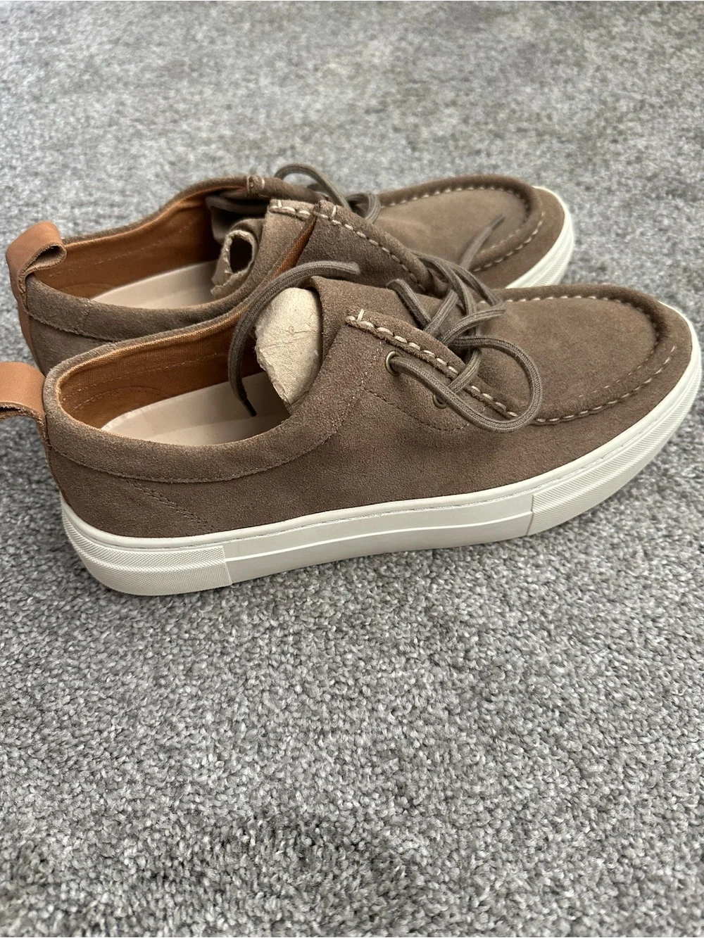 Steve Madden Men's Casual Suede Lace-Up shoes,brand new ,size 8 1/2  in Taupe
